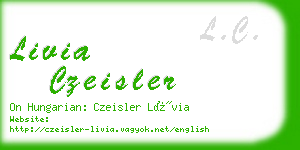 livia czeisler business card
